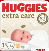 Huggies Extra Care scutece pentru copii 84/82/72/60/50buc