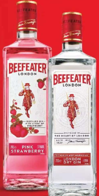 Beefeater Gin pink / blood orange / London dry 40% / 37.5% alcool 0.7l