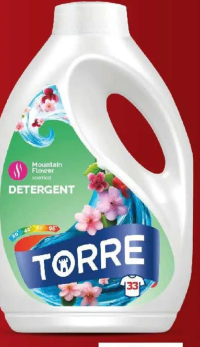 Torre Detergent gel pentru rufe Flori de munte / Lavandă 33 utilizări 1.5 l