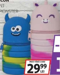 Penar din silicon 1 compartiment, modele Cat&Monster