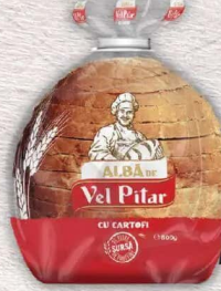 Vel Pitar Pâine albă cu cartofi, feliată 800g