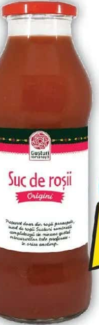 Gusturi Românești Suc de roșii, 750ml
