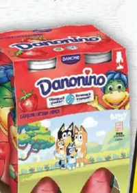 Danonino Iaurt de băut cu căpșuni, 4x100g