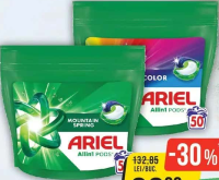 Ariel Detergent capsule Mountain Spring/Color 50 caps.