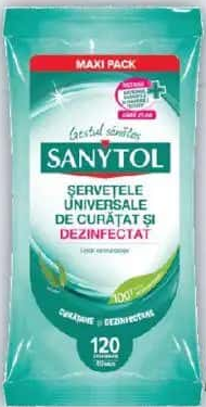 Sanytol Șervețele universale de curățat și dezinfectat 120 buc.