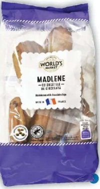 World's Market Madlene cu bucățele de ciocolată, 250g