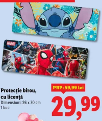 Protecție birou cu licență Marvel/Stitch 26 x 70 cm