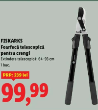 FISKARKS Foarfecă telescopică pentru crengi