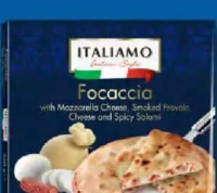 ITALIAMO Focaccia umplută cu mozzarella și salam picant 360 g