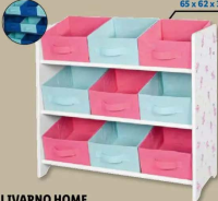 LIVARNO HOME Raft depozitare din lemn 65 x 62 x 30 cm