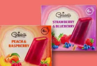 Gelatelli Înghețată pe băț, cu fructe diverse sortimente 6 x 60 ml