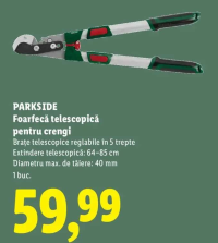 PARKSIDE Foarfecă telescopică pentru crengi