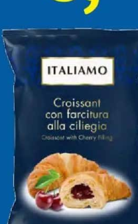 ITALIAMO Croissante cu umplutură de cireșe 530g