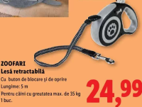 ZOOFARI Lesă retractabilă 5 m