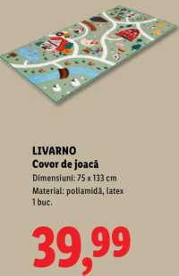 LIVARNO Covor de joacă 75 x 133 cm 1 buc.