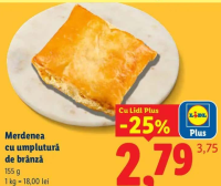 Lidl Merdenea cu umplutură de brânză 155 g