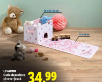 LIVARNO Cutie depozitare și covor joacă 1 buc.