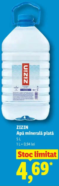 Zizin Apă minerală plată 5 L