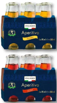 ITALIAMO Băutură răcoritoare aperitiv rosso / biondo 6 x 98 ml