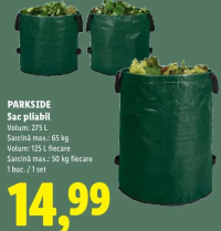 PARKSIDE Sac pliabil 275 L / 125 L