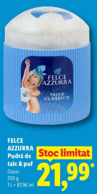 Felce Azzurra Pudră de talc & puf Clasic 250 g