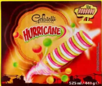 Gelatelli Hurricane Înghețată Hurricane aromă pere, căpșuni și vanilie 7 x 75 ml