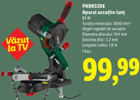 PARKSIDE Aparat ascuțire lanț 85 W