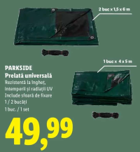 Parkside Prelată universală 1 / 2 bucăți