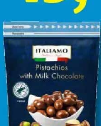 ITALIAMO Fistic învelit în ciocolată cu lapte 150 g