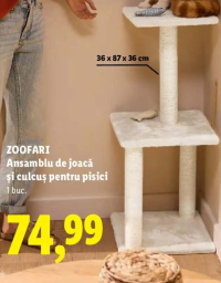 ZOOFARI Ansamblu de joacă și culcuș pentru pisici 1 buc.