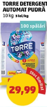 Torre Detergent Automat Pudră 10 kg