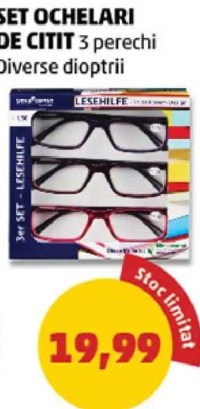 LESEHILFE SET OCHELARI DE CITIT 3 perechi