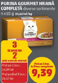 Purina Gourmet Hrană Completă diverse sortimente 4 x 85 g