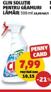 Clin Soluție Pentru Geamuri Lămâie 500 ml