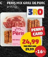 PERIȘ MIX GRILL DE PORC pret/kg