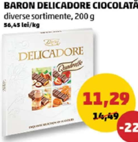 BARON DELICADORE CIOCOLATĂ diverse sortimente 200 g