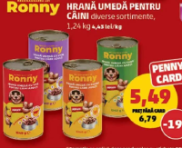 Ronny Hrană umedă pentru câini diverse sortimente 1.24kg