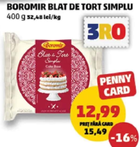 BOROMIR BLAT DE TORT SIMPLU 400 g