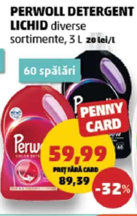 Perwoll Detergent Lichid diverse sortimente, 3 l