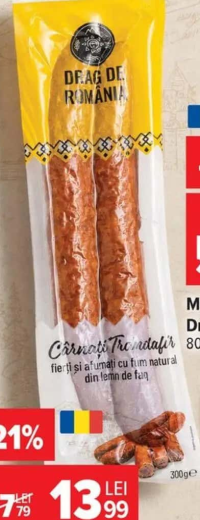 Drag de România Cârnați Trandafir 300g
