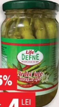 Defne Ardei iute în oțet, 370 g