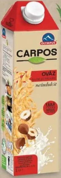 Carpos Băutură vegetală pe bază de ovăz cu alune/migdale cu cacao 1l