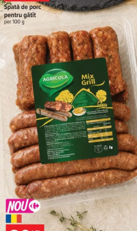 Carrefour la Piață Scăriță de porc marinată barbeque per 100 g