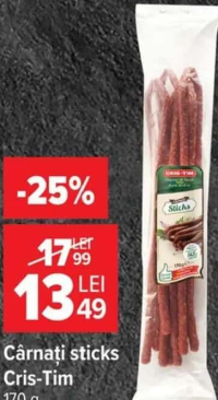 Cris-Tim Cârnați sticks 170 g