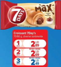 7Days Croissant 70/80 g (2 buc)