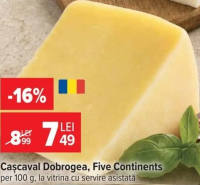 Five Continents Cașcaval Dobrogea per 100 g