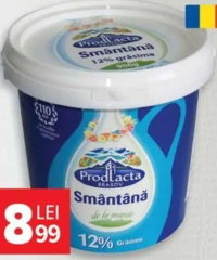 Prodlacta Smântână 12% grăsime 900 g