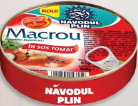 Năvodul Plin Macrou în sos tomat, 160 g