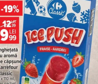 Carrefour Sensation Înghețată pe băț cu caramel, ciocolată și migdale 4x65g