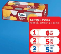 Pufina Șervețele 100buc.